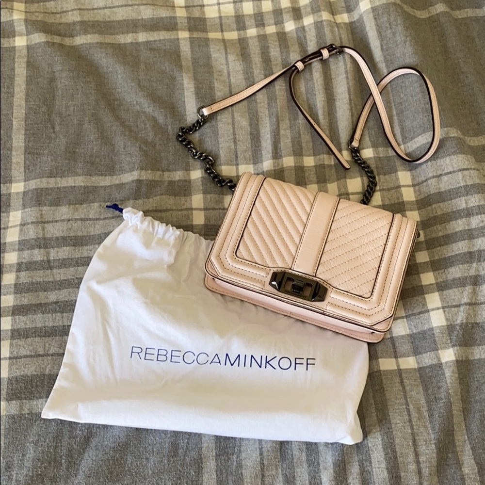 Rebecca Minkoff Chevron Quilted Crossbody Love (S)